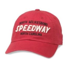 Uniseks medvilninė kepurė su snapeliu American Needle North Wilkesboro, raudona