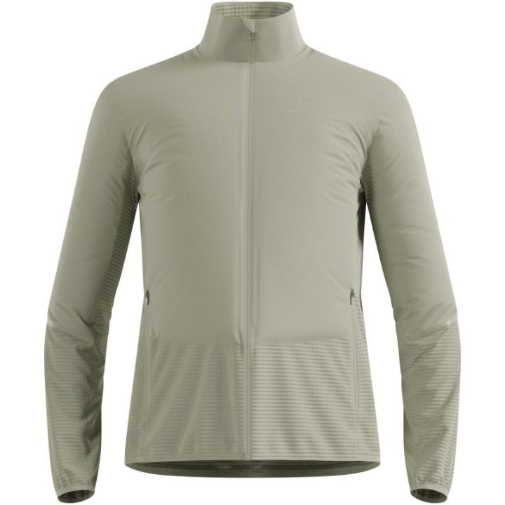 Bėgimo striukė su flisu Odlo Essential Insulator Hybrid, pilka