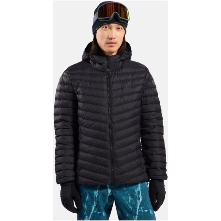 Vyriška pūkinė striukė Odlo X-ALP PACKABLE DOWN, juoda