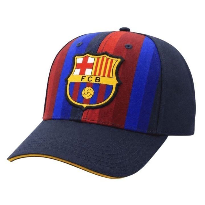 Vaikiška kepurė su FC Barcelona herbu, įvairiaspalvė