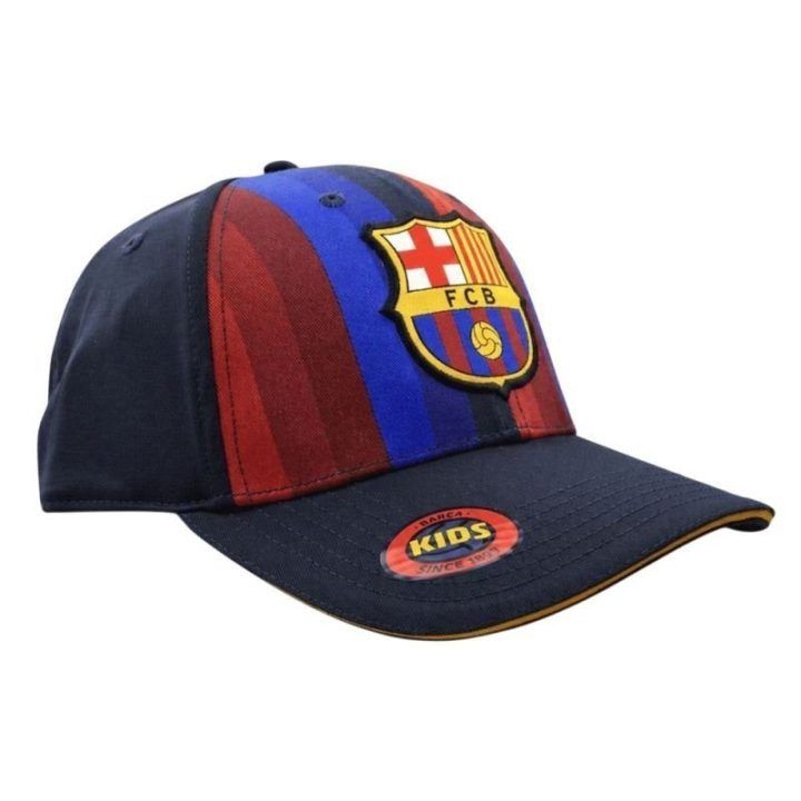 Vaikiška kepurė su FC Barcelona herbu, įvairiaspalvė