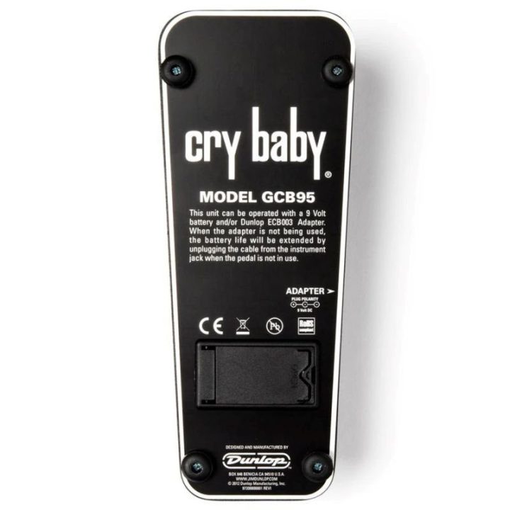 Gitaros efekto pedalas Dunlop Crybaby, juodas