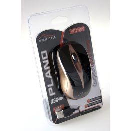 Laidinė optinė pelė Media-Tech Plano Mokka