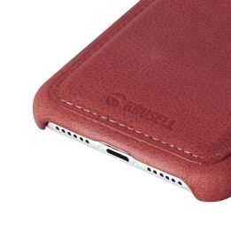 „iPhone 11“ odinis dėklas su 2 kortelių skyreliais, vintažinės raudonos spalvos